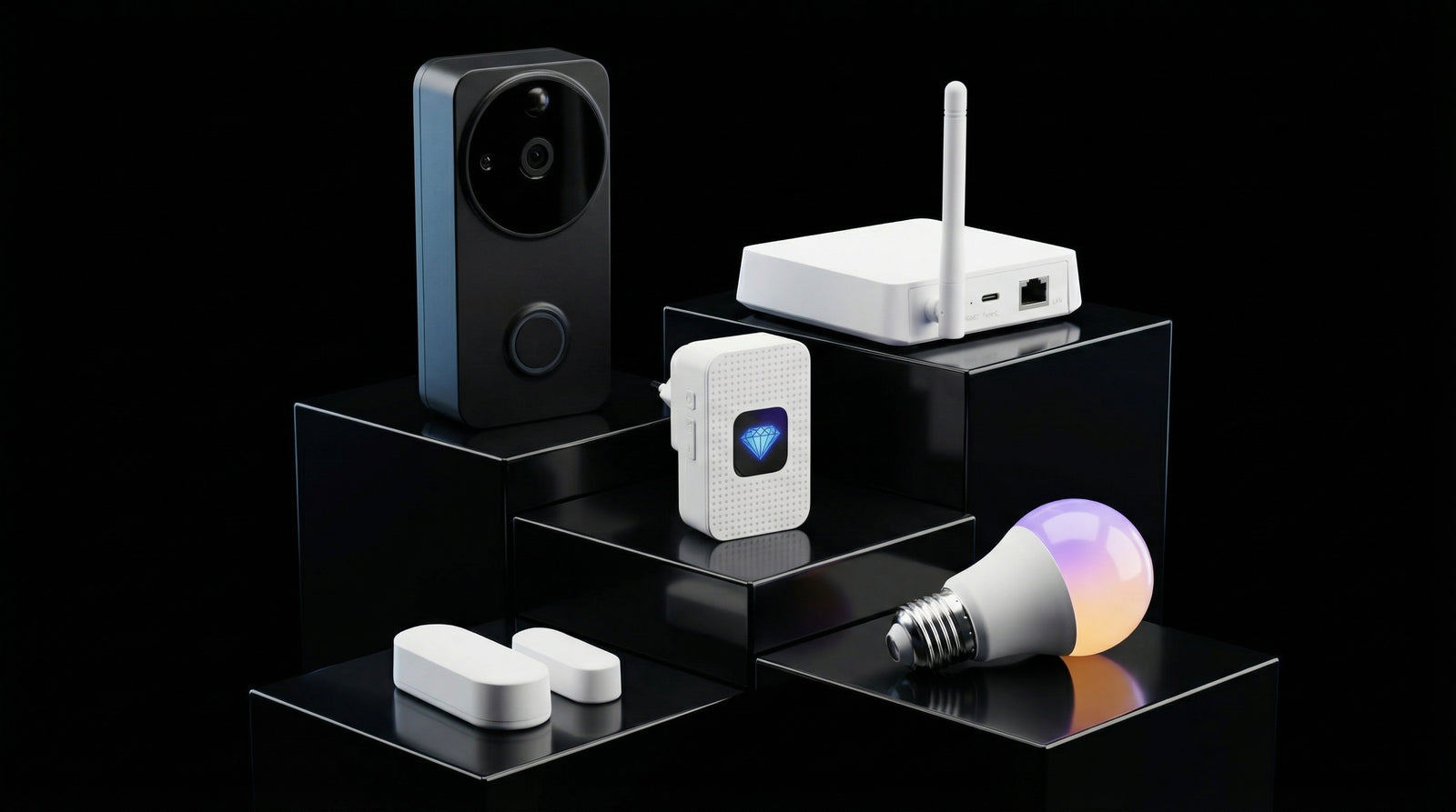 Carro Front Line Security Kit | Wireless Video Doorbell Camera & Chime Bundle (1080P, No Monthly Fees)